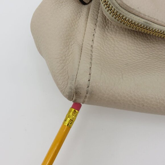 Kate Spade Cobble Hill Small Toddy Crossbody Handbag Purse Beige Pebbled Leather - Picture 4 of 16